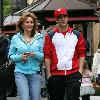 Mark Ballas seen out shopping in Hollywood. Los Angeles.