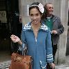 Myleene Klass outside the Radio 2 studios London.