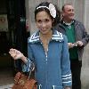 Myleene Klass outside the Radio 2 studios London.