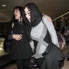 Nadya Suleman, aka Octomom, arriving at LAX Airport on a Delta flight. Los Angeles.