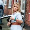 Kerry Katona 
leaving her mums house.
Warrington, England.