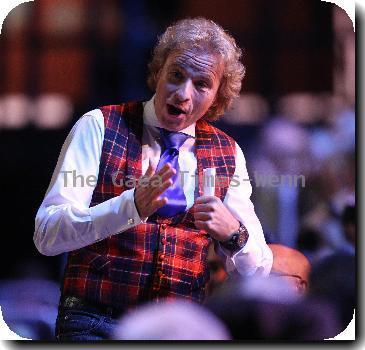 Thomas Gottschalk during the warm up before appearing on German ZDF TV show 'Wetten, Dass...' at Messe Erfurt. Erfurt.