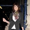 Gemma Arterton leaving the Garrick Theatre, having performed in 'The Little Dog Laughed' London.