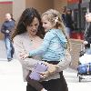 Jennifer Garner picked her her daughter Violet up from school in Santa Monica Los Angeles.