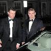 Prince Andrew leaving Claridge's in a dinner suit London.