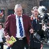 Al Murray
filming a new 'Walkers Crisps' commercial in Sandwich.
Kent, England.