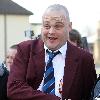 Al Murray
filming a new 'Walkers Crisps' commercial in Sandwich.
Kent, England.