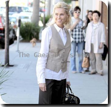 Anna Anka Swedish-American model and author out and about in Beverly Hills Los Angeles.