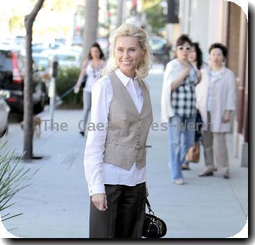 Anna Anka Swedish-American model and author out and about in Beverly Hills Los Angeles.