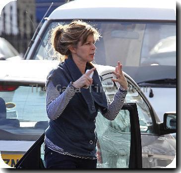 Kate Garraway The GMTV presenter returning home  London.