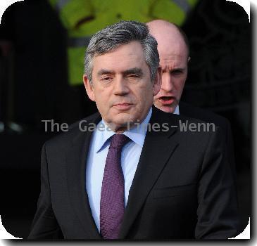 Prime Minister Gordon Brown
 departs the Queen Elizabeth II Centre after giving evidence at the Iraq Inquiry
London, England.