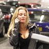 Kerry Katona
seen talking on her phone as she returns to her car after shopping.
Liverpool, England.