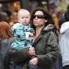 Minnie Driver 
enjoys a day out with her son Henry Story Driver, in Hollywood.
Los Angeles, California, USA.