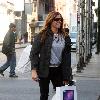 Kelly Bensimon, star of 'The Real Housewives of New York City',
seen shopping in Soho having bought a new laptop form the Apple Store.
New York City, USA.