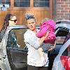 Kerry Katona 
seen out running errands.
Cheshire, England.