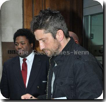 Gerard Butler 
outside the Radio One studios
London, England.