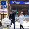 Jennifer Ellison and husband Robbie Tickle 
with newly born baby boy Bobby out shopping in the City Centre 
Liverpool, England.