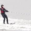 Christine Bleakley 
starts her water ski challenge for Sport Relief from Dover this morning. The One Show presenter hopes to raise thousands of pounds for the charity by waterskiing across the English channel
Dover, England.