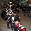 Manager Jonathan Shalit, Myleene Klass and daughter Ava Bailey
Myleene Klass arriving at Heathrow airport with her daughter and manager on a flight from Los Angeles 
London, England.