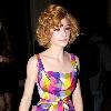 Nicola Roberts
 Girls Aloud singer leaving her hotel with friends wearing a colourful dress
London, England.