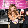 Aubrey O'Day 
visits Millions of Milkshakes in West Hollywood to create her own shake
Los Angeles, California, USA.
