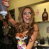 Aubrey O'Day 
visits Millions of Milkshakes in West Hollywood to create her own shake
 Los Angeles, California, USA.