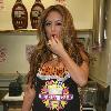 Aubrey O'Day 
visits Millions of Milkshakes in West Hollywood to create her own shake
 Los Angeles, California, USA.