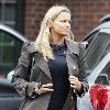 Kerry Katona 
leaving home 
Cheshire, England.