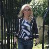 Geri Halliwell 
leaving a church in Hampstead sporting a Union Jack bag.
London, England.