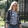 Geri Halliwell 
leaving a church in Hampstead sporting a Union Jack bag.
London, England.