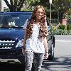 Miley Cyrus shows off her new Mercedes while out and about in Toluca Lake.
Los Angeles, California.