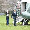 President Barack Obama returns from Ohio, to pushed congressional Democrats to vote for an overhaul of the U.S. medical system as he focused on the plight of Americans without health insurance. The trip was the president's third in a week to discuss health care reform, and all three have been to electoral swing states for campaign-style events. Last week, he traveled to the Philadelphia and St. Louis areas.
 Washington DC, USA.
