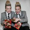 John Grimes and Edward Grimes aka Jedward 
launched their Golden Ticket 'Jedward Twin Easter Eggs' with a winning chance to meet the twins. The Chocolate Easter eggs which have just gone on sale are taking Irish easter egg market by storm. 
Dublin, Ireland.