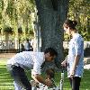 Jessica Alba playing with their daughter at a Beverly Hills park.Los Angeles.