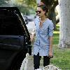 Jessica Alba playing with their daughter at a Beverly Hills park.Los Angeles.