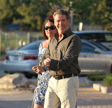 Pierce Brosnan and wife Keely Shaye Smith leaving Malibu Cinemas after watching a screening of 'Green Zone'
Los Angeles, California.