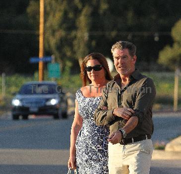 Pierce Brosnan and wife Keely Shaye Smith leaving Malibu Cinemas after watching a screening of 'Green Zone'
Los Angeles, California.