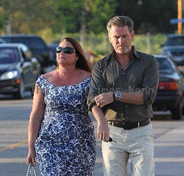 Pierce Brosnan and wife Keely Shaye Smith leaving Malibu Cinemas after watching a screening of 'Green Zone'
Los Angeles, California.