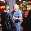 Jay Leno on the set of 'The Tonight Show with Jay Leno' filming in Hollywood.
Los Angeles, California.