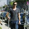 'True Blood' star Alexander Skarsgard leaving Lemonade in West Hollywood after having lunch with friends. 
Los Angeles, California.