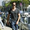 'True Blood' star Alexander Skarsgard leaving Lemonade in West Hollywood after having lunch with friends. 
Los Angeles, California.