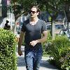 'True Blood' star Alexander Skarsgard leaving Lemonade in West Hollywood after having lunch with friends. 
Los Angeles, California.