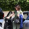 Jennifer Love Hewitt
 arrives at a friend's house in Brentwood.
Los Angeles, California.