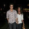 Kevin Jonas and his new wife Danielle out for a romantic walk through The Grove after having dinner 
Hollywood, USA.