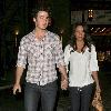 Kevin Jonas and his new wife Danielle out for a romantic walk through The Grove after having dinner 
Hollywood, USA.