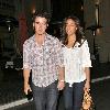 Kevin Jonas and his new wife Danielle out for a romantic walk through The Grove after having dinner 
Hollywood, USA.