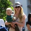 Anne Heche 
out shopping at The Grove with her son, Atlas.
Los Angeles, California.