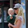 Anne Heche 
out shopping at The Grove with her son, Atlas.
Los Angeles, California.