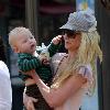 Anne Heche 
out shopping at The Grove with her son, Atlas.
Los Angeles, California.