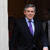 Prime Minister Gordon Brown leaves 10 Downing Street for Prime Minister's Questions at the House of Commons
London, England.